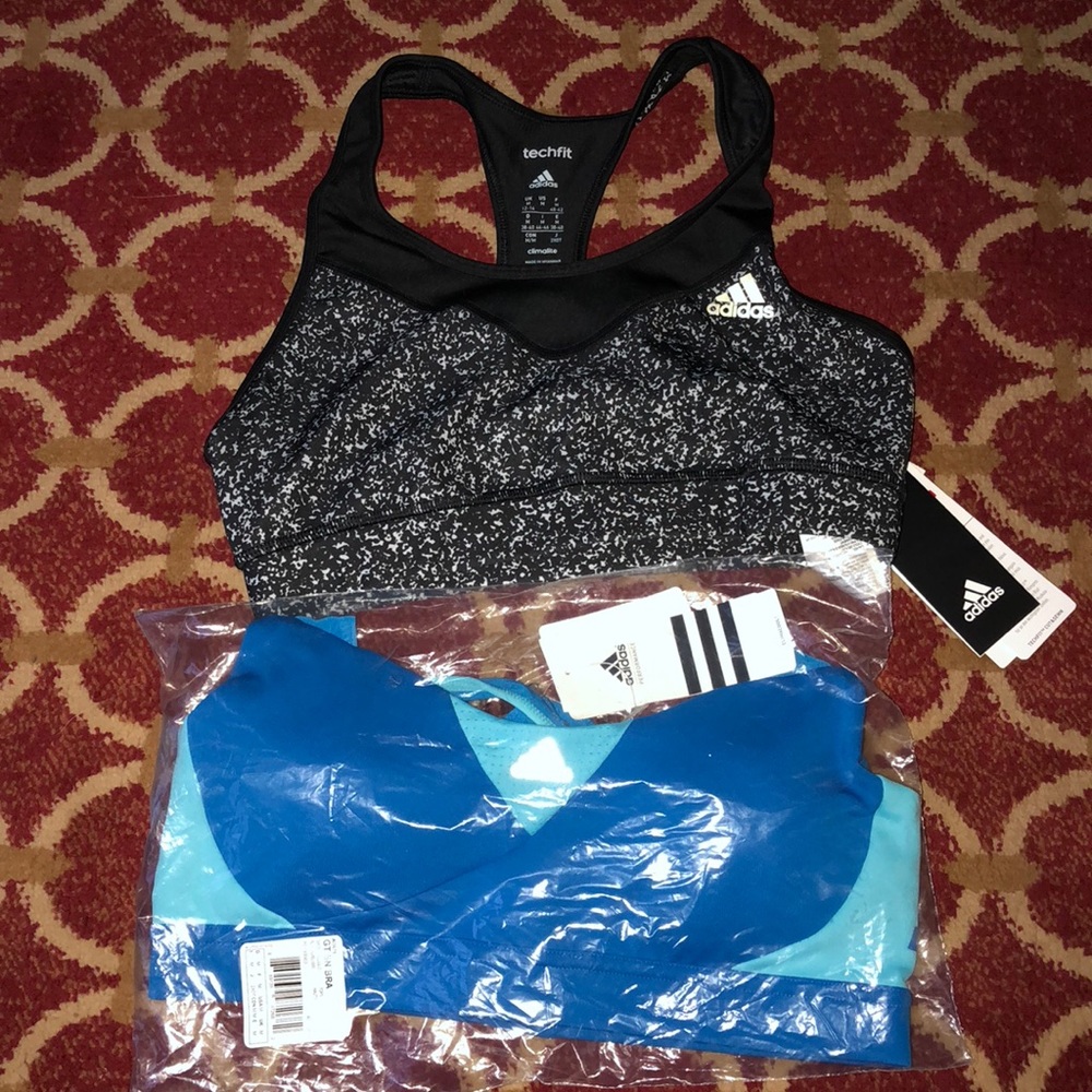 Pair of new sports bras